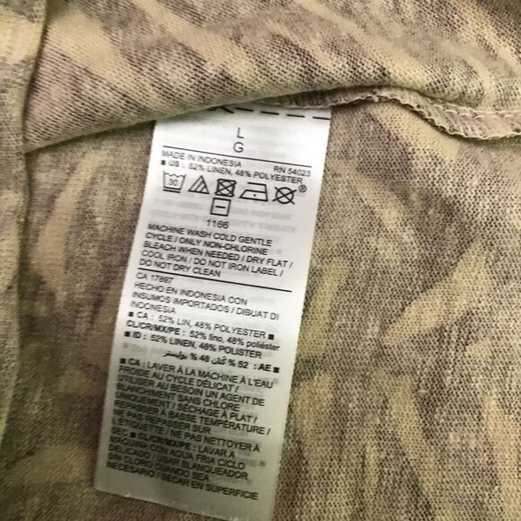 2/40$ Nwt Old Navy t-shirt brown beige neutral pocket crop oversized top Large - Picture 6 of 10